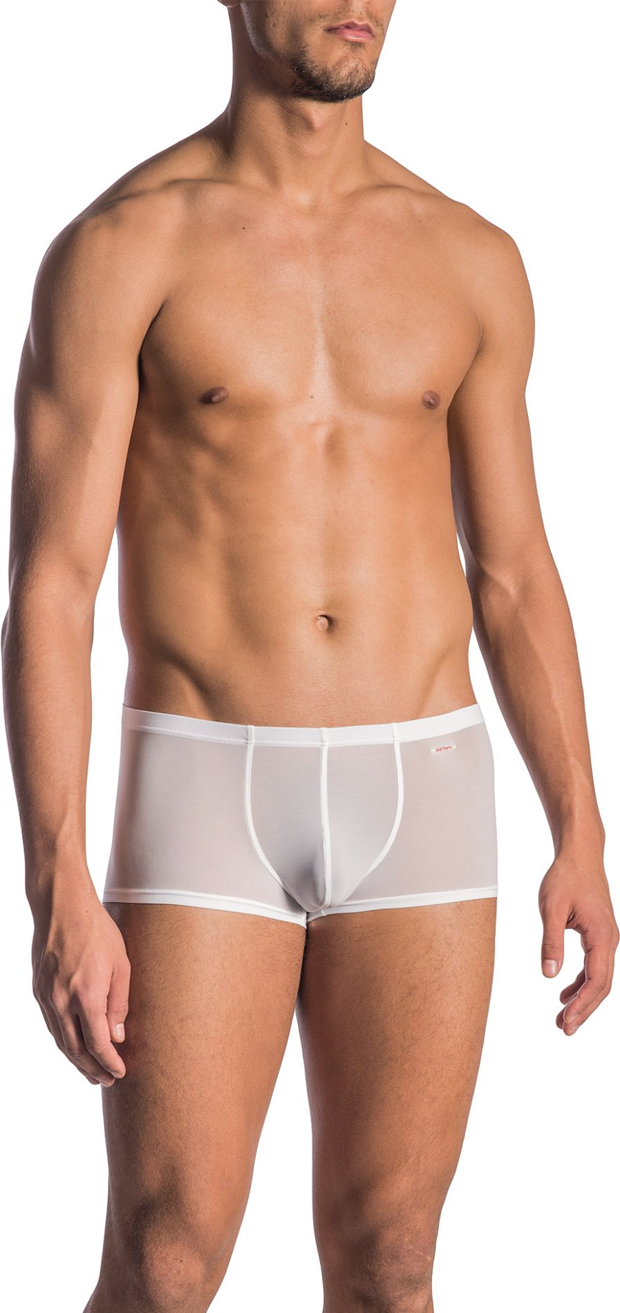 Olaf Benz Herren Minipants weiß Mikrofaser/Funktion unifarben
