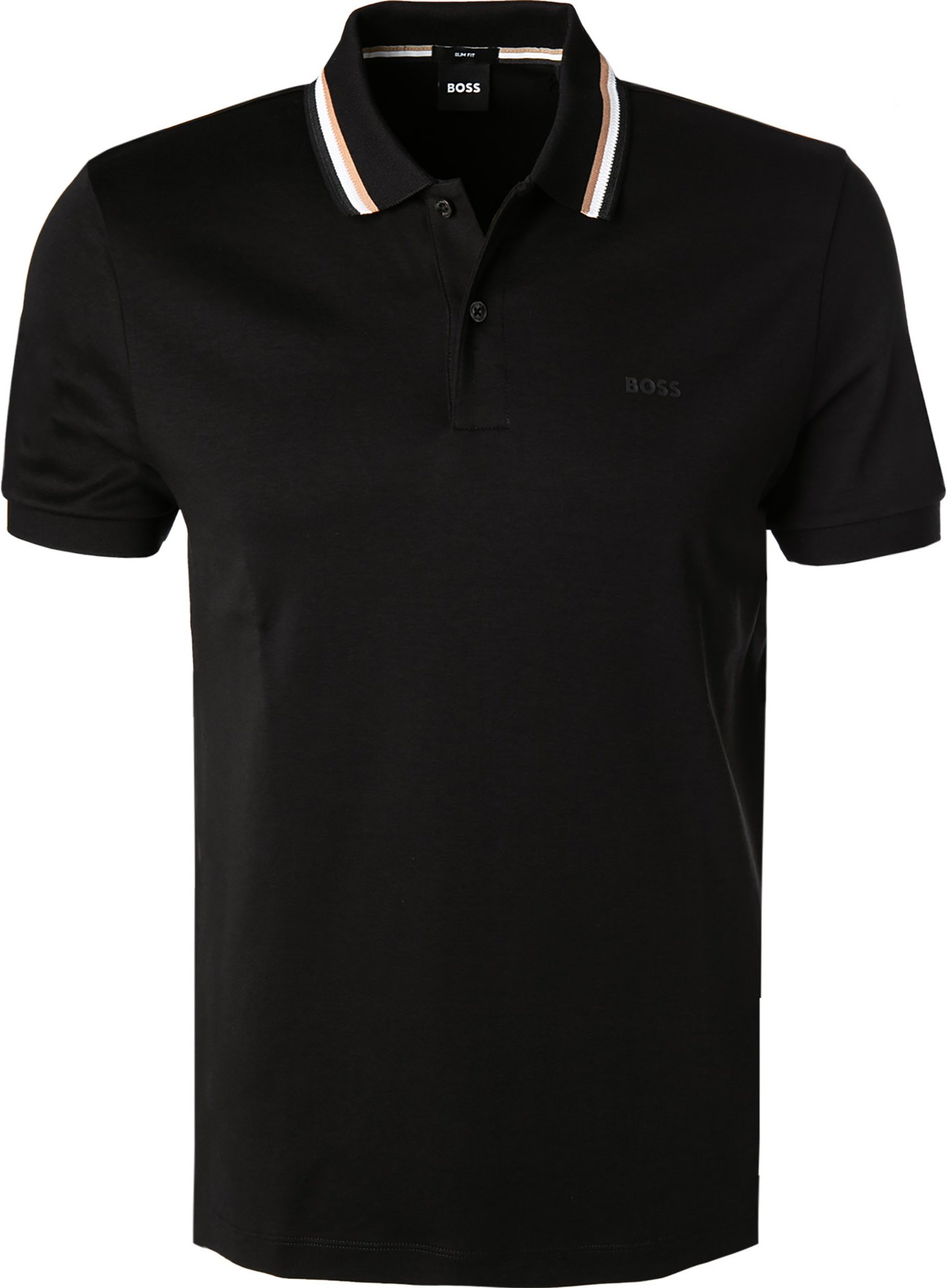 Thumbnail - BOSS Black Herren Polo-Shirt schwarz Slim Fit