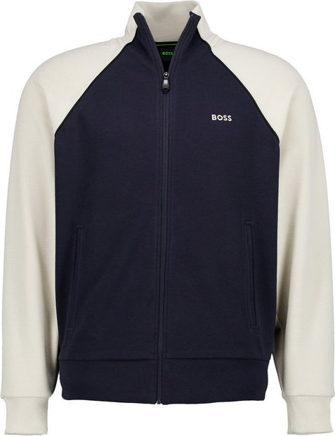 Thumbnail - BOSS Green Herren Sweatjacke blau unifarben