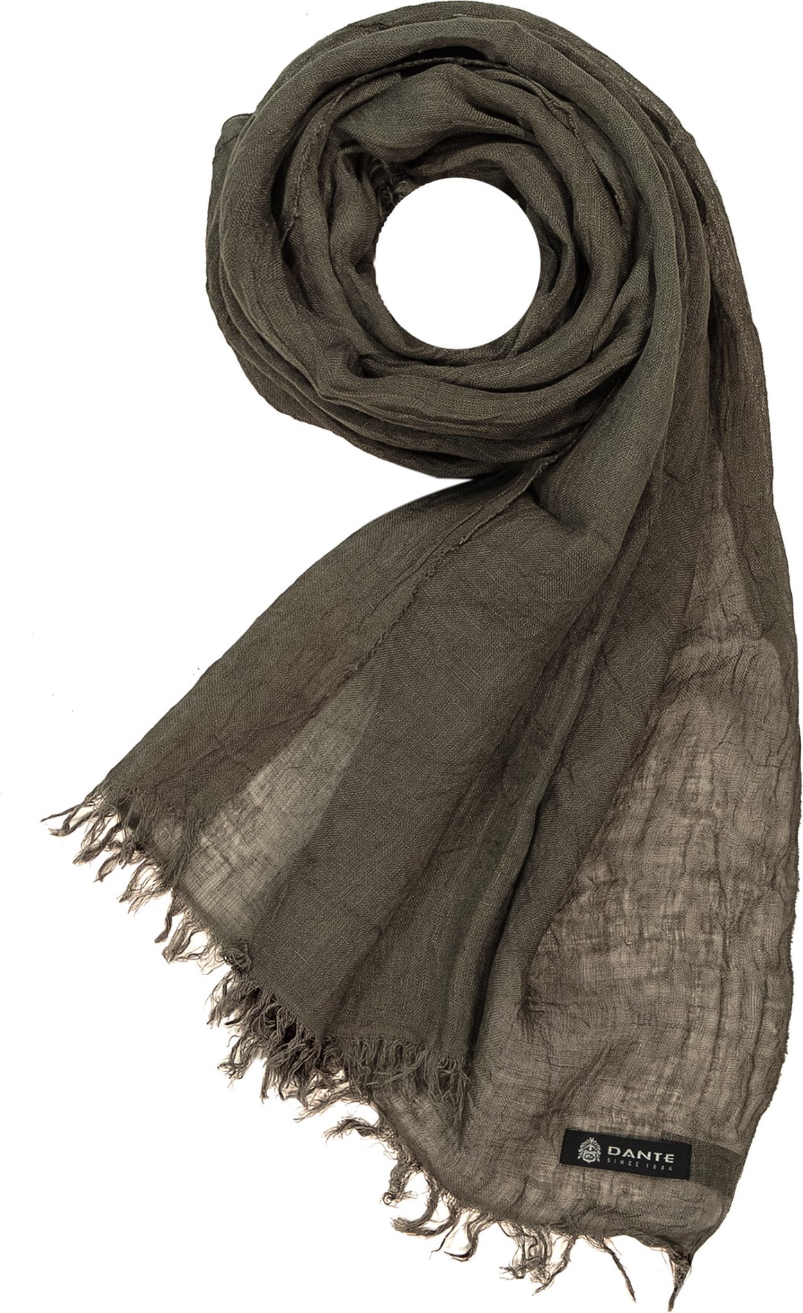 DANTE Herren Schal grün Aus Leinen