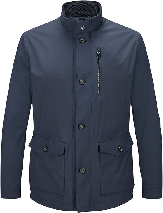 MILESTONE Herren Jacke blau unifarben