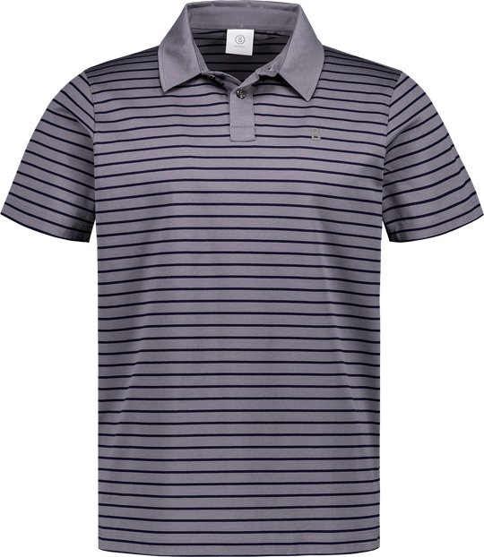 Thumbnail - BOGNER Herren Polo-Shirt grau gestreift