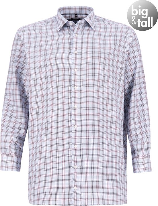 OLYMP Herren Hemd blau kariert Comfort Fit