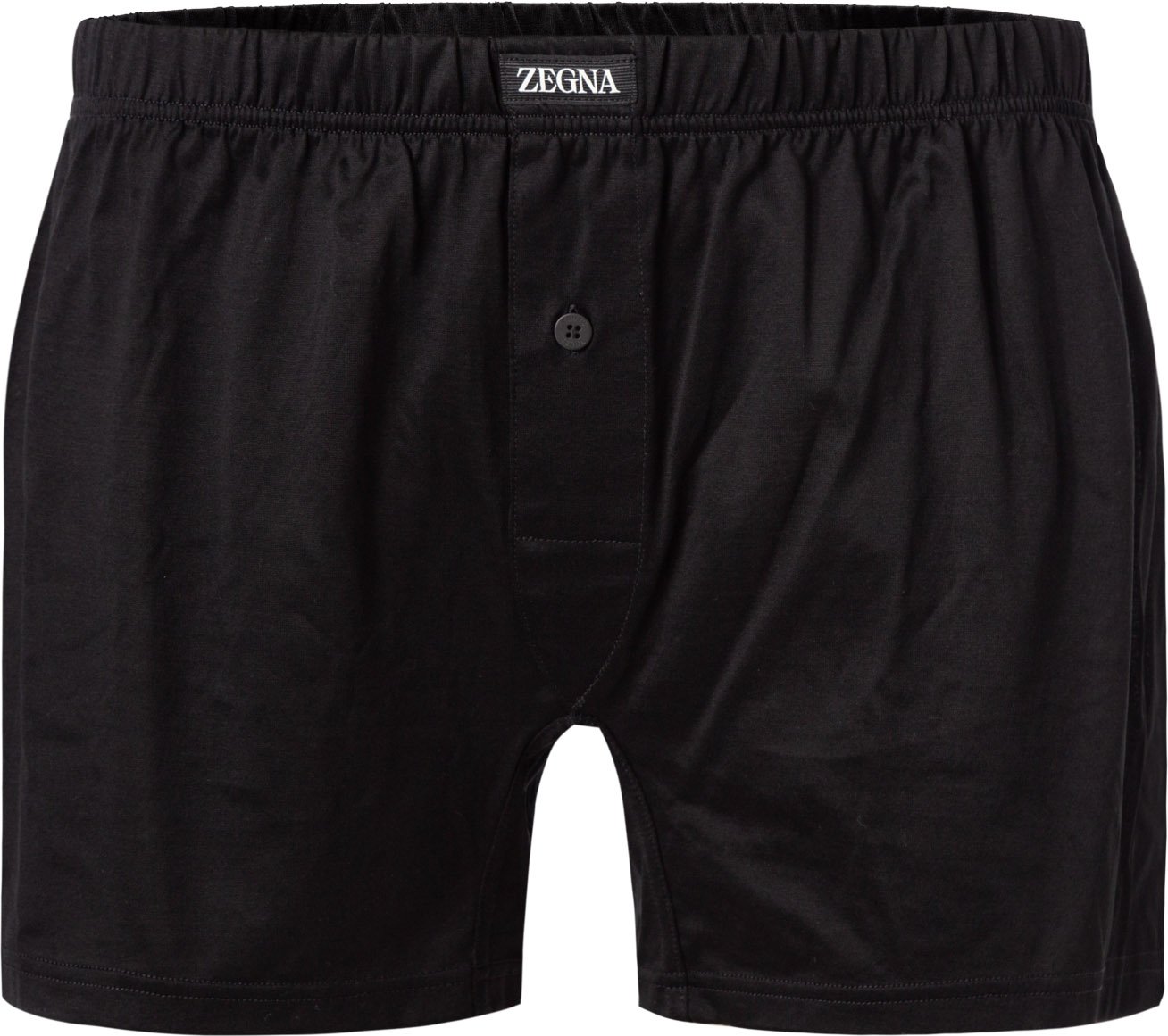 Thumbnail - Ermenegildo Zegna Herren Boxershorts schwarz Reine Baumwolle unifarben