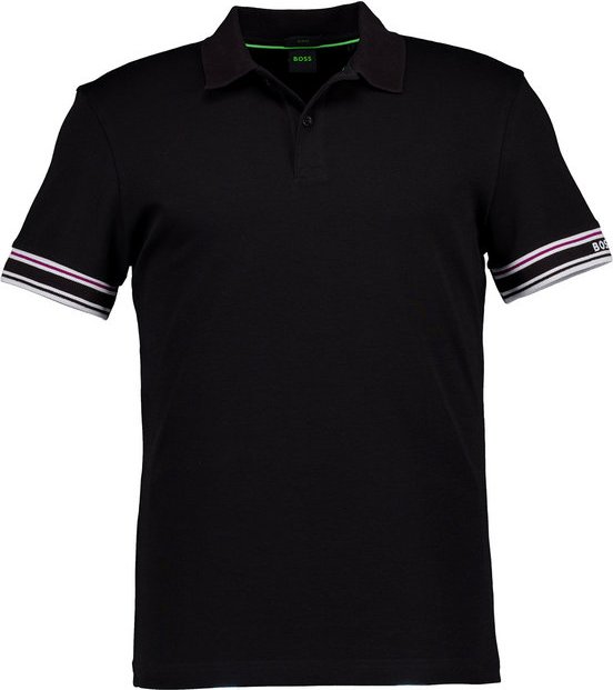 Thumbnail - BOSS Green Herren Polo-Shirt schwarz Slim Fit