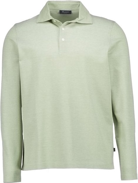 MAERZ Muenchen Herren Polo-Shirt grün meliert