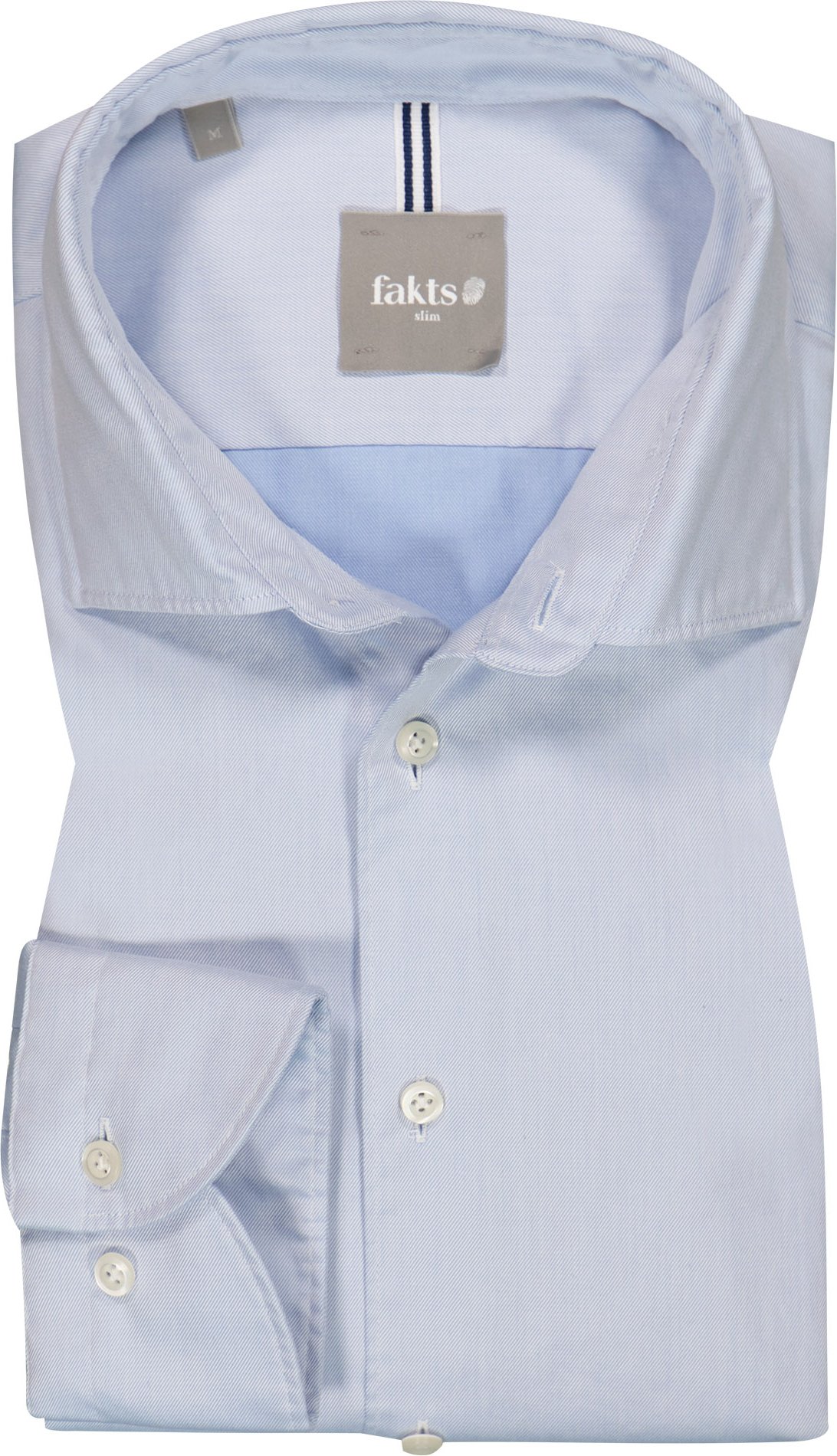 fakts Herren Hemd blau Slim Fit