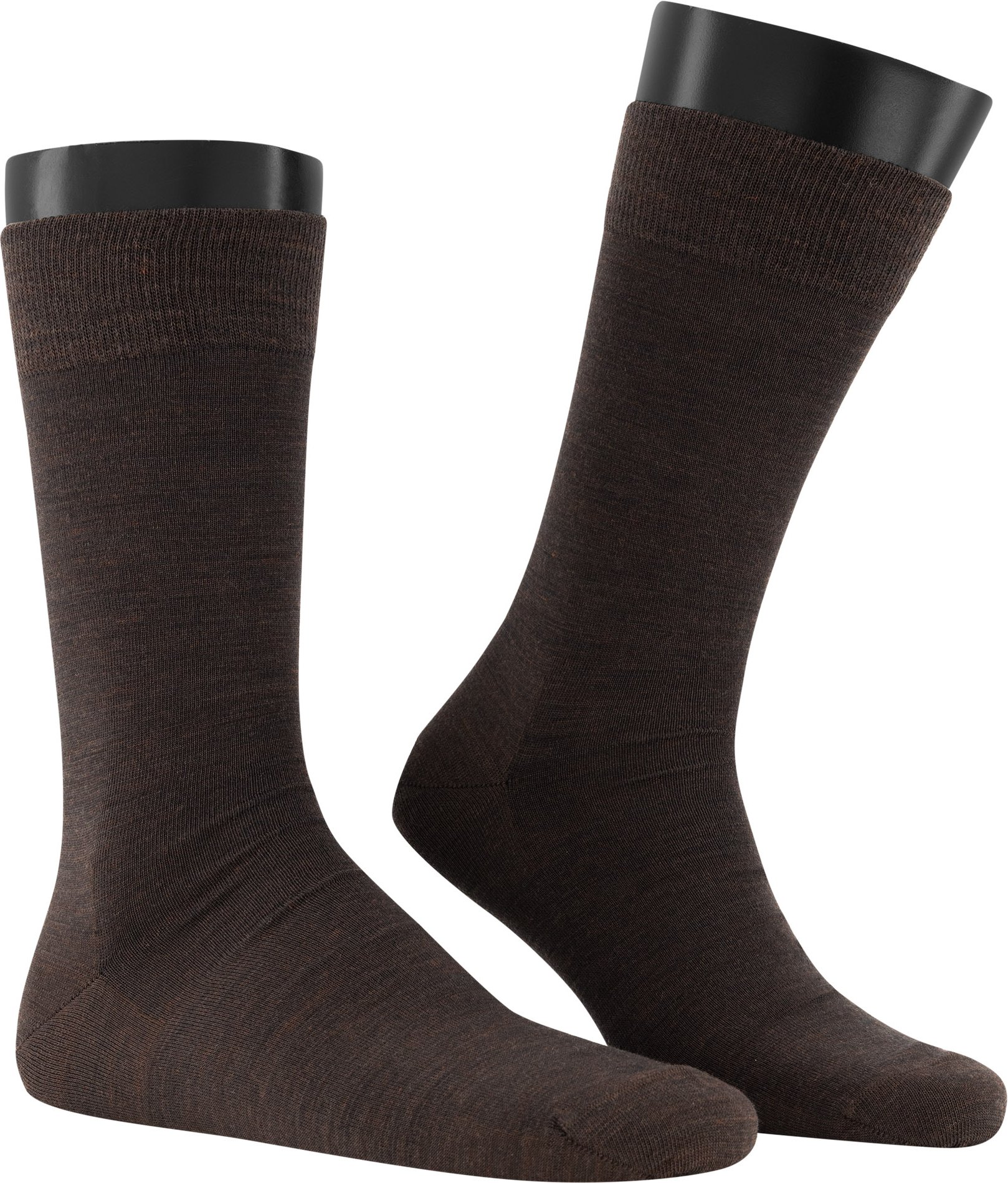 KUNERT Men Herren Socken braun Merinowolle unifarben