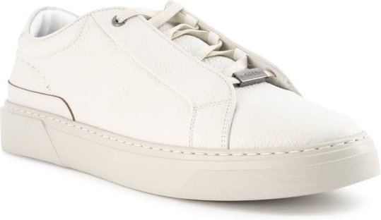 BOSS Black Herren Sneaker weiß Glanzleder