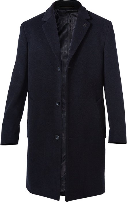Thumbnail - KARL LAGERFELD Herren Mantel blau unifarben