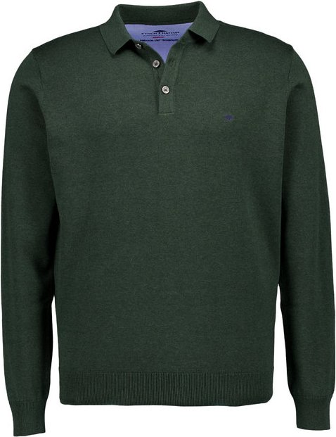 Thumbnail - Fynch-Hatton Herren Pullover grün unifarben