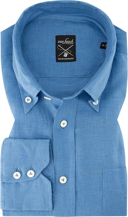 van Laack Herren Hemd blau Comfort Fit