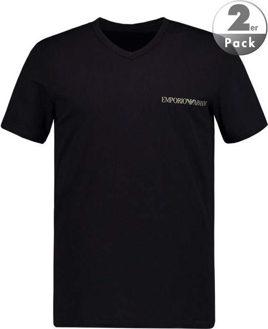 EMPORIO ARMANI Herren T-Shirts schwarz Baumwolle & Mix unifarben