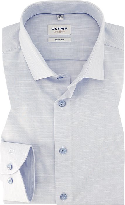 Thumbnail - OLYMP Herren Hemd blau meliert