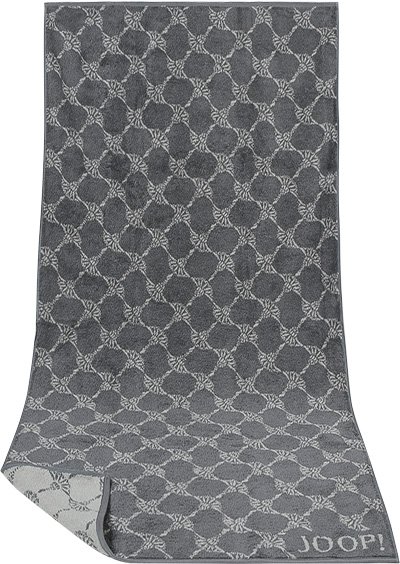 JOOP! Herren Duschtuch grau Baumwolle & Mix gemustert