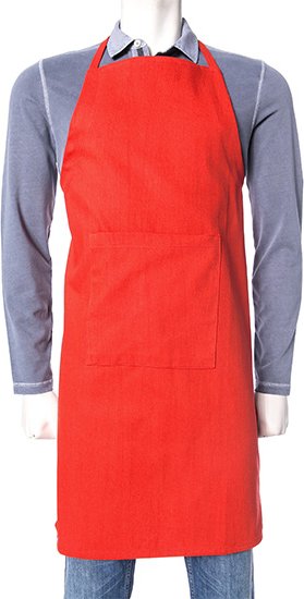 LASA Herren Küchenschürze rot