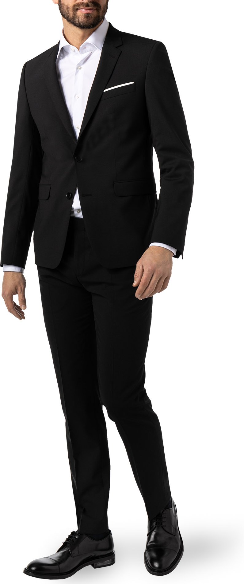 Thumbnail - DIGEL Herren Anzug schwarz Slim Fit