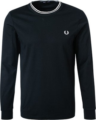 Fred Perry Herren Longsleeve schwarz
