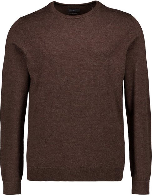 Fynch-Hatton Herren Pullover braun unifarben