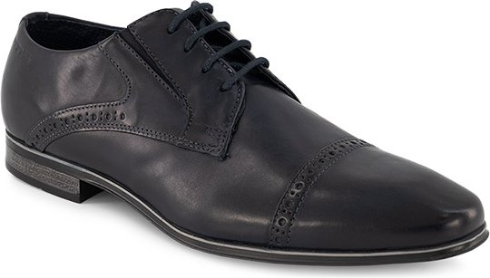 bugatti Herren Derby blau Glattleder