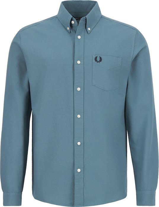 Fred Perry Herren Hemd blau