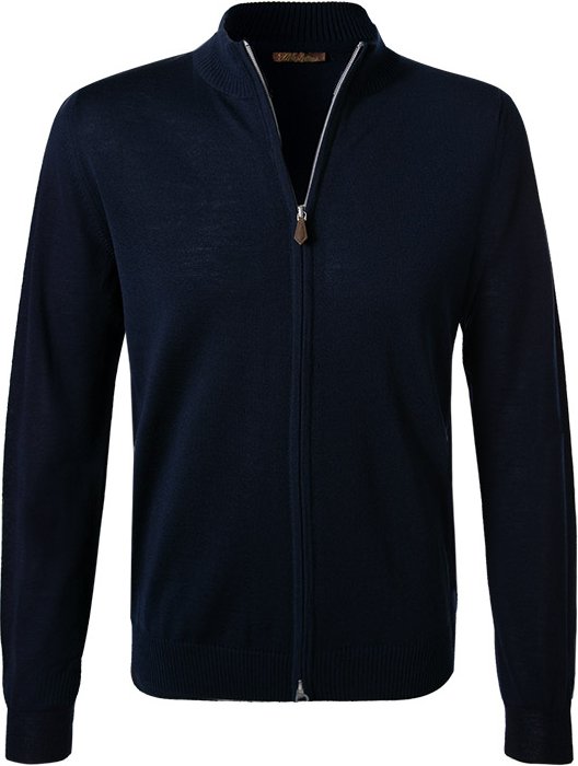 Thumbnail - Stenströms Herren Sweatjacke blau unifarben
