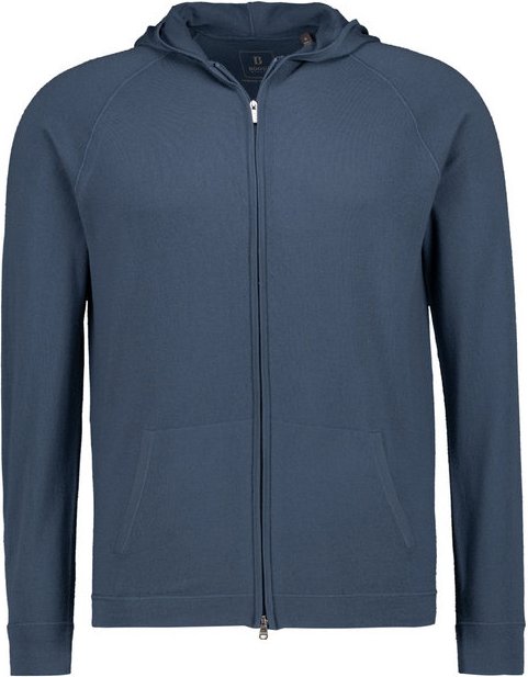 BOGGI MILANO Herren Pullover blau unifarben