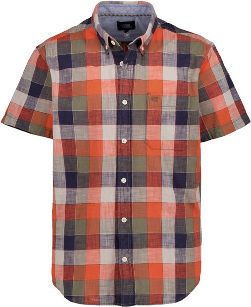camel active Herren Hemden orange kariert
