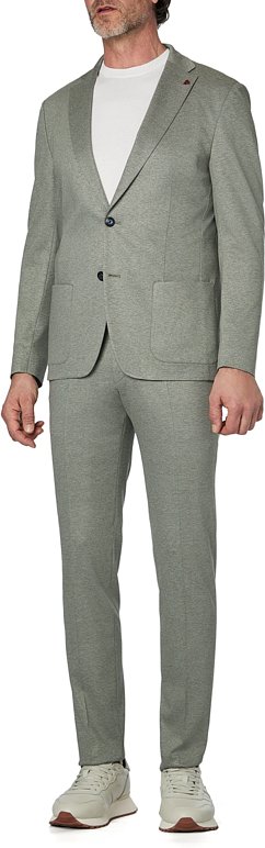 ROY ROBSON Herren Anzug grün meliert Slim Fit