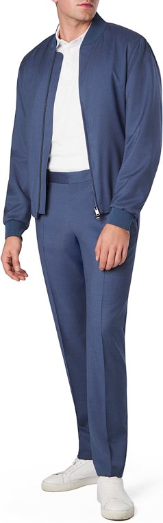 BOSS Black Herren Anzüge blau Slim Fit