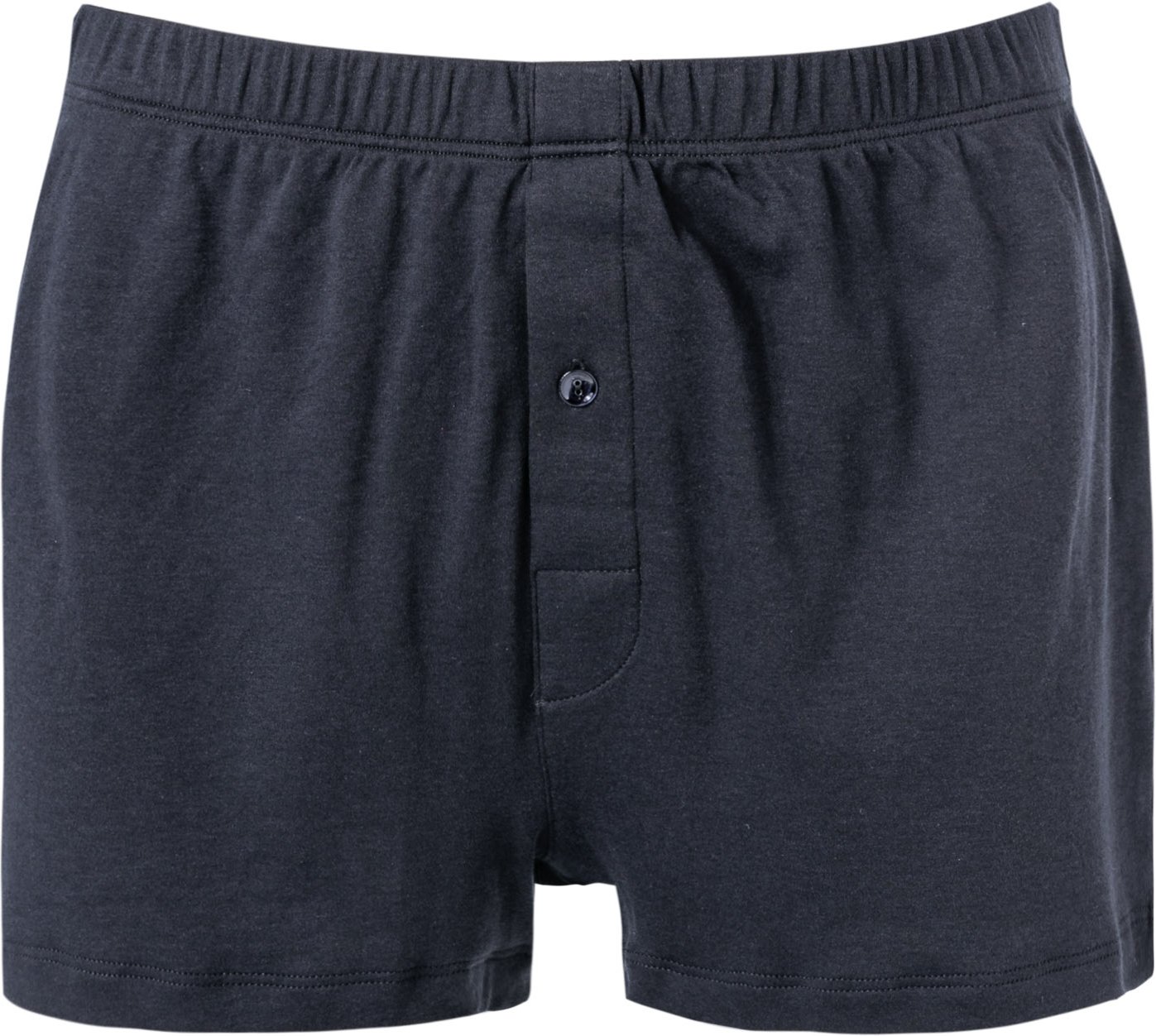 Thumbnail - HANRO Herren Boxershort schwarz Sea Island Baumwolle unifarben