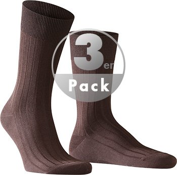 Thumbnail - Falke Herren Socke braun Baumwolle & Mix unifarben