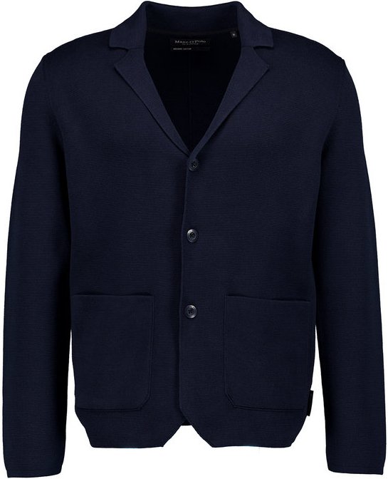 Thumbnail - Marc O'Polo Herren Cardigan blau unifarben