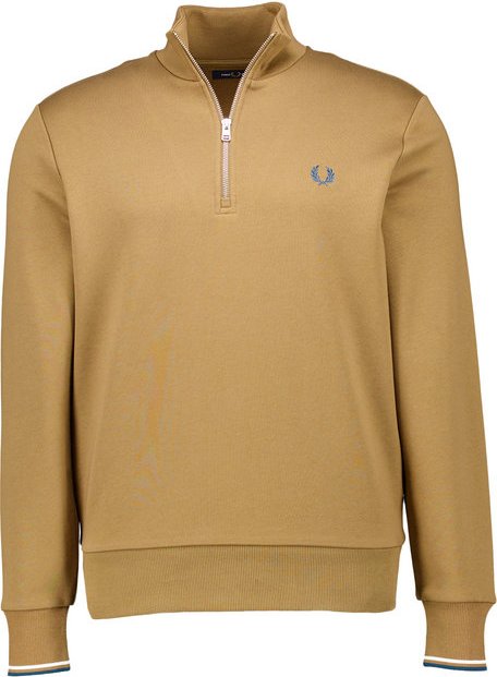 Fred Perry Herren Troyer braun, cognac unifarben