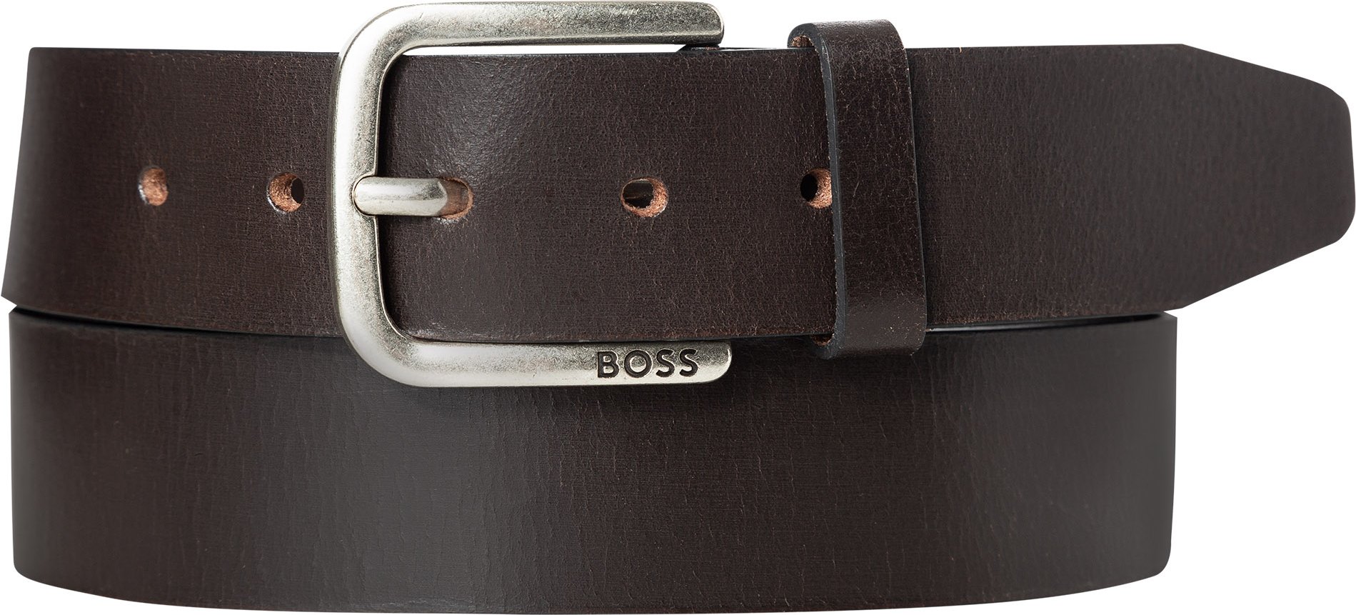 BOSS Black Herren Gürtel braun Glattleder