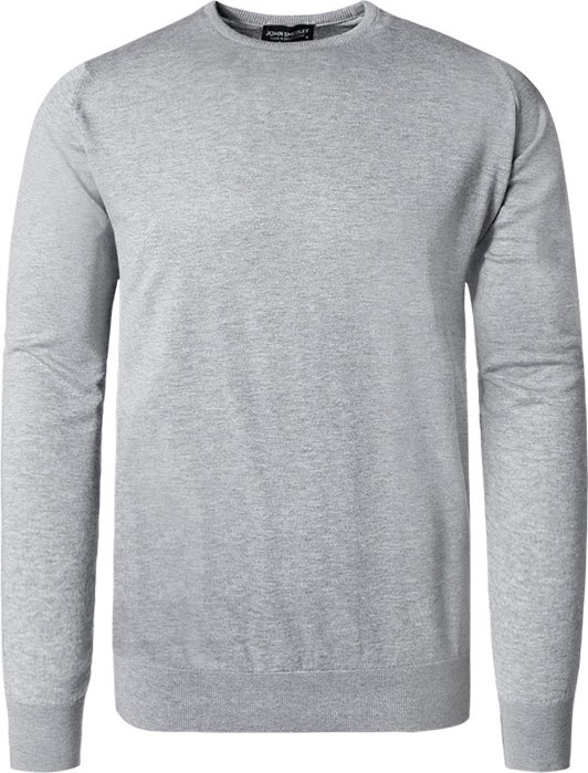 John Smedley Herren Pullover grau unifarben