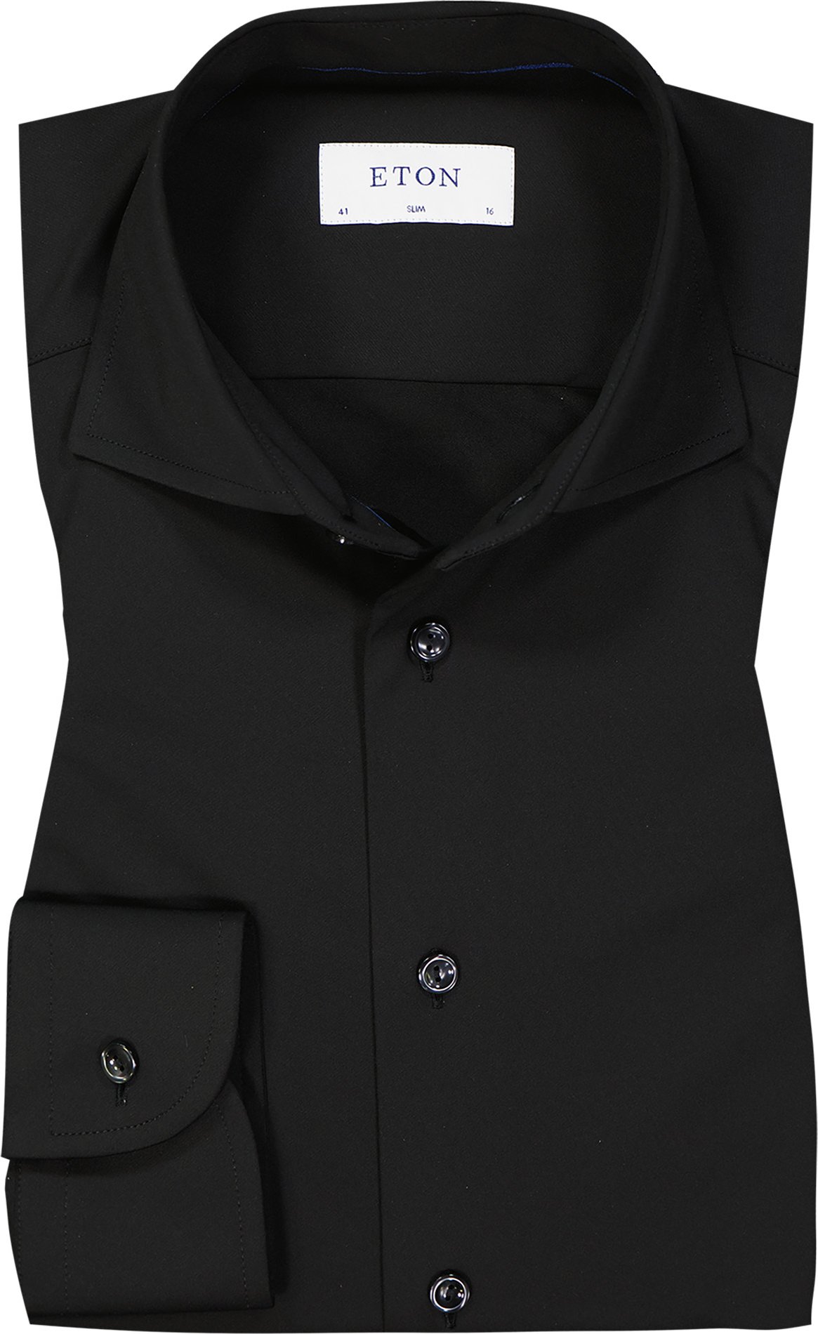 ETON Herren Hemd schwarz Slim Fit