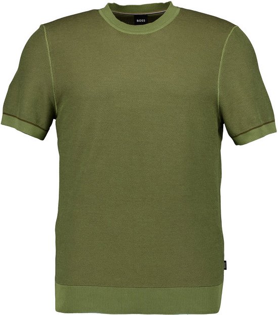 BOSS Black Herren Pullover grün unifarben