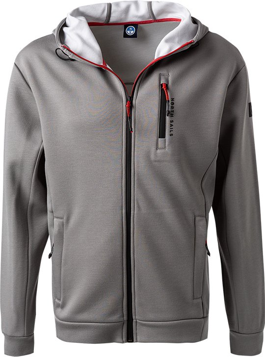 Thumbnail - NORTH SAILS Herren Sweatjacke grau unifarben