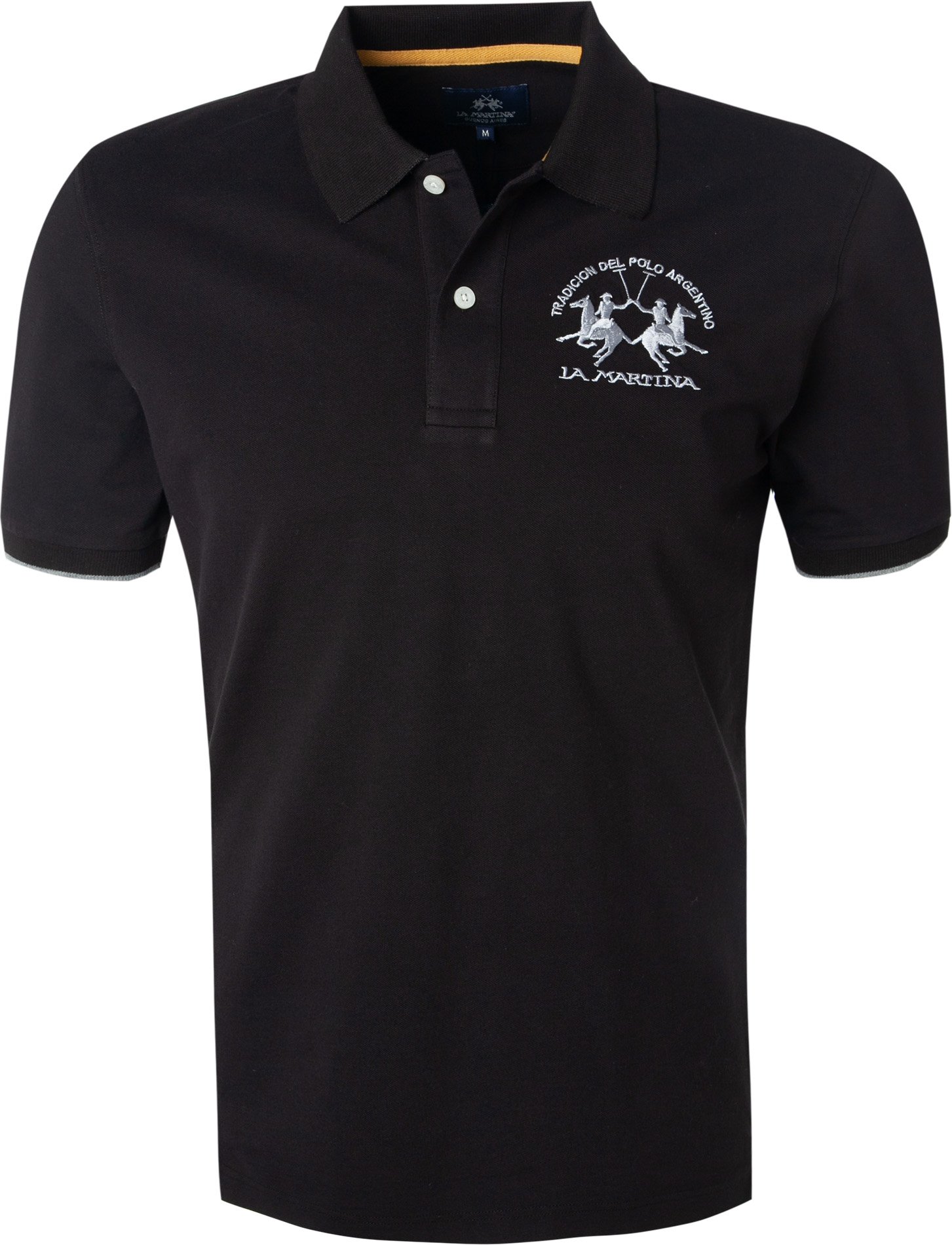 LA MARTINA Herren Polo-Shirt schwarz