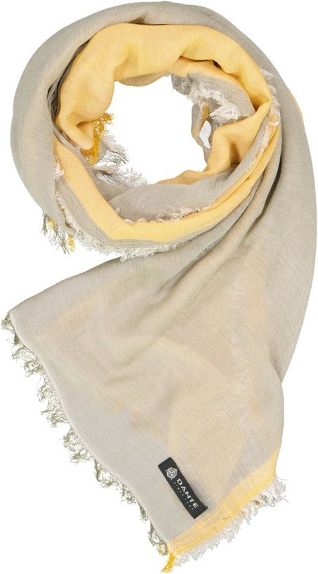 DANTE Herren Schal gelb Viskose/Modal