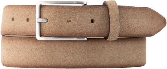 Lindenmann Herren Gürtel braun Nubuk