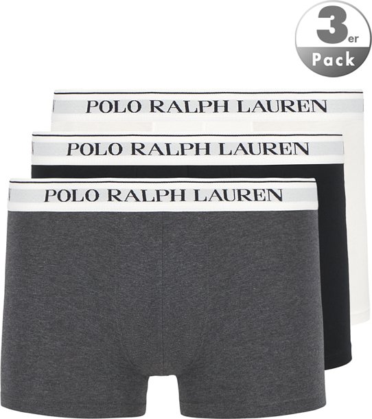 Polo Ralph Lauren Herren Trunks grau Baumwolle & Mix unifarben