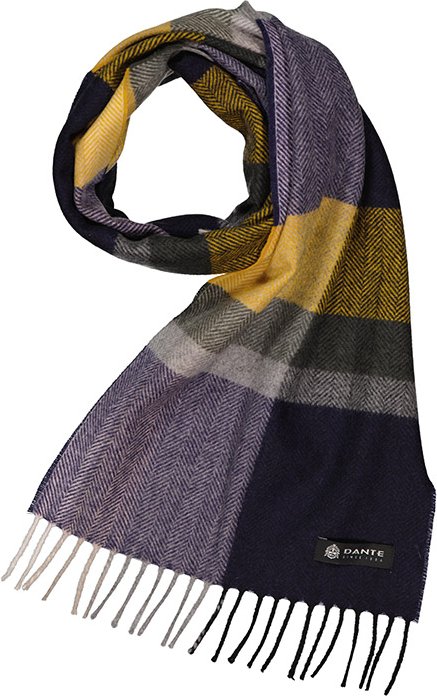 DANTE Herren Schal mehrfarbig Kashmere-Wolle