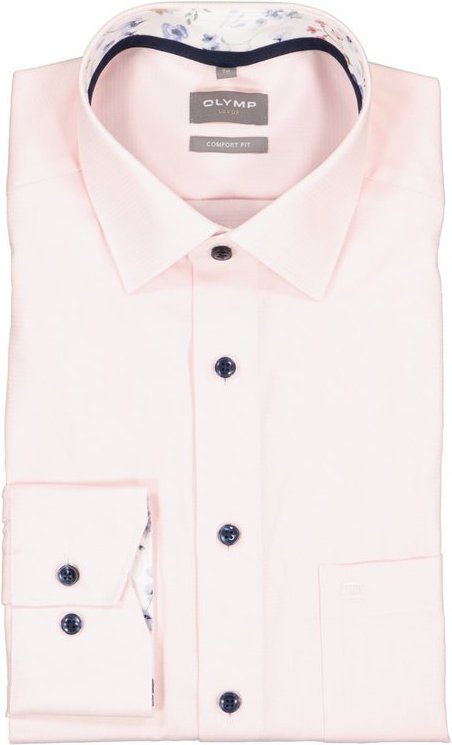 OLYMP Herren Hemd rosa Comfort Fit