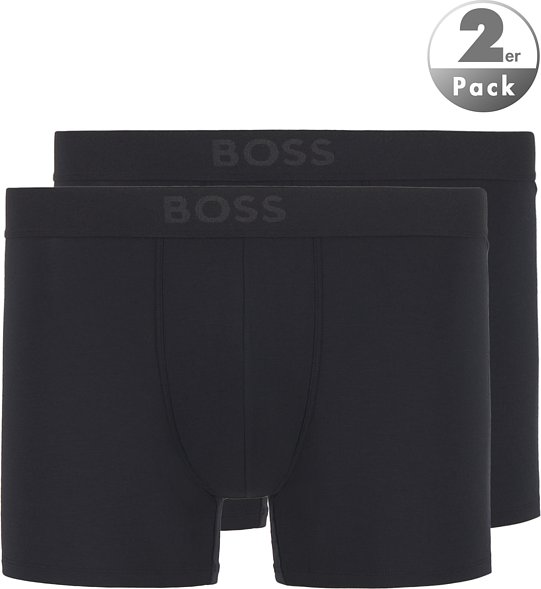 Thumbnail - BOSS Black Herren Trunks schwarz Viskose/Modal unifarben