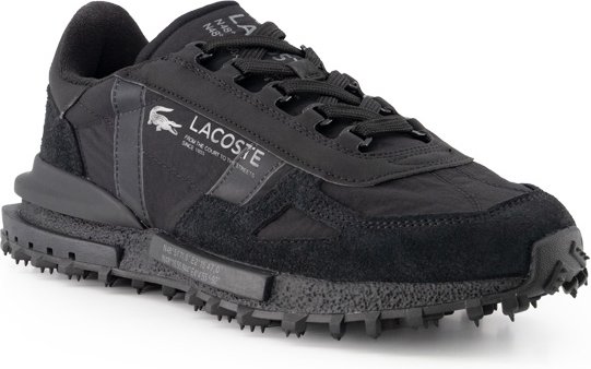 LACOSTE Herren Sneaker schwarz Velours