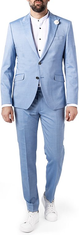 JOOP! Herren Anzug blau meliert Slim Fit