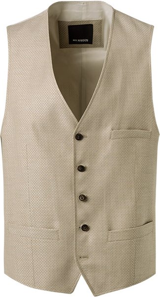 ROY ROBSON Herren Weste beige gemustert