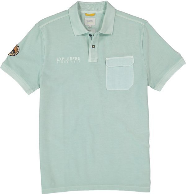 camel active Herren Polo-Shirt grün